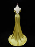 Elegant Satin Mermaid Evening Gown Strapless 3D Flowers Party Dress Long Formal Dress HZ1024
