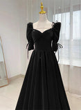 Beautiful Wine Red Long A-line Velvet Prom Dress, Long Evening Dress Party Dress HZ1024