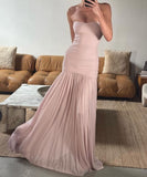 Pink Off-The-Shoulder A-Line Long Ball Gown HZ1024