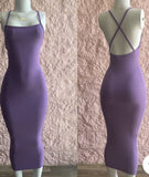 Sexy simple spaghetti strap sleeveless tight dress HZ1024