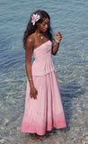 Sweet Pink A-line Tube Top Strapless Birthday Party Dress HZ1024