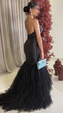 Elegant Formal Black Off-the-shoulder Sweetheart Neck Mermaid Long Ball Gown HZ1024