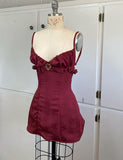 Beautiful Burgundy Strap Short Homecoming Dress HZ1024
