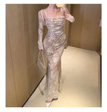 Sexy Sisters Strapless Lace Mermaid Ankle-Length Ball Gown HZ1024