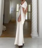 Elegant Black One Shoulder Mermaid Ball Gown Evening Dress HZ1024