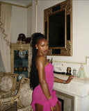 Sexy Pink Strapless Short Bodycon Prom Gown Party Dress HZ1024