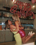 Gorgeous Bright Pink Strapless Bodycon Mini Party Dress Prom Dress HZ1024