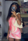 Sexy Pink Strapless Bodycon Mini Party Dress Homecoming Dress HZ1024