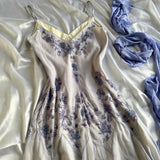 Vintage Strapless Sleeveless Beaded Chiffon Prom Dress Evening Dress HZ1024