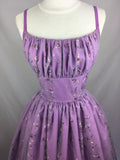 Vintage Purple A-line Strap Embroidered Short Prom Dress Homecoming Dress HZ1024