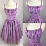 Vintage Purple A-line Strap Embroidered Short Prom Dress Homecoming Dress HZ1024