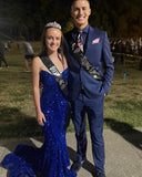 Gorgeous Strapless Mermaid Floor-length Ball Gown Evening Dress HZ1024