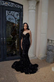 Gorgeous Strapless Mermaid Floor-length Ball Gown Evening Dress HZ1024