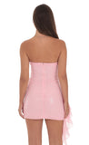 Shiny Pink Off Shoulder Bodycon Short Birthday Party Dress Homecoming Dress HZ1024