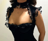 Sexy Black Velvet Sleeveless Ruffle Bodycon Mini Party Dress Homecoming Dress HZ1024