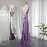 Vintage Butterfly Design Beaded One-shoulder Mermaid Long Prom Dress Evening Dress HZ1024