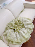 New Fashion Olive Green Mesh Lace Sequined Short Prom Dress, A-line Homecoming Dress HZ1024