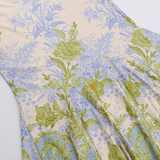 Elegant Floral Spaghetti Strap Mermaid Long Summer Dress Prom Dress Evening Dress HZ1024