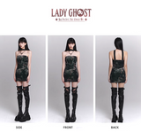 New Fashion Painting Pattern Design Sense Halter Dress HZ1024