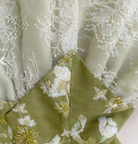 New Fashion Olive Green Mesh Lace Sequined Short Prom Dress, A-line Homecoming Dress HZ1024