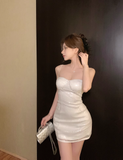 Fashion Beige Sequin Tight Design A-line Spaghetti Strap Homecoming Dress HZ1024