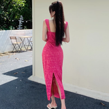 Women New Simple Fashion Slim-fit Spaghetti Strap Dress HZ1024