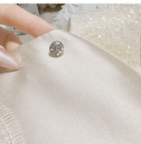 Beautiful Champagne Satin Lace Bow Design A-line Sleeveless Homecoming Dress HZ1024