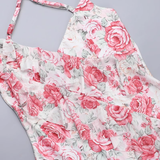 New Simple Fashion Floral Spaghetti Strap Dress HZ1024