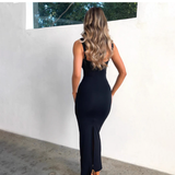 Women New Simple Fashion Slim-fit Spaghetti Strap Dress HZ1024