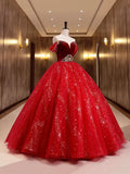 Burgundy Velvet Tulle Long Formal Dress, Burgundy Off Shoulder Prom Dress HZ1024