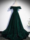 Burgundy Velvet Long Prom Dresses, Off the Shoulder Formal Evening Dresses HZ1024